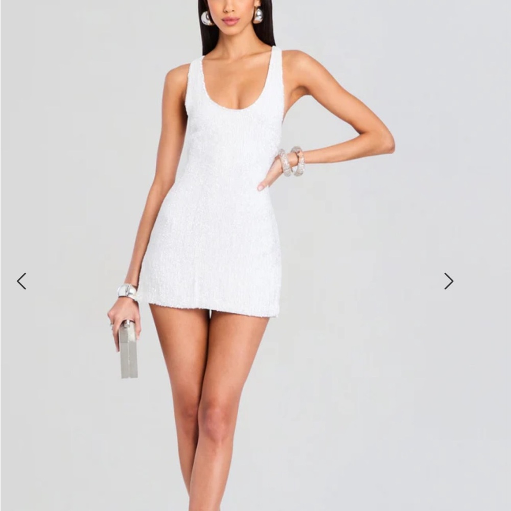 Retrofete Elegant White Mini Dress
